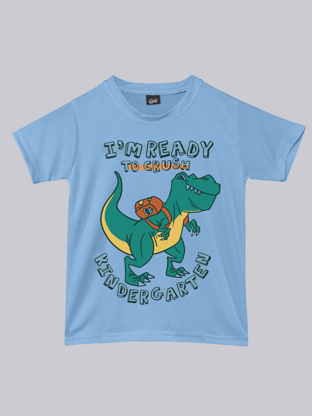 

RISH Kids Round Neck Graphic Printed T-shirt, Blue