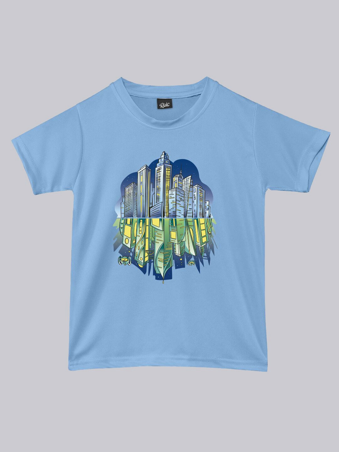 

RISH Boys Graphic Printed Loose T-shirt, Blue