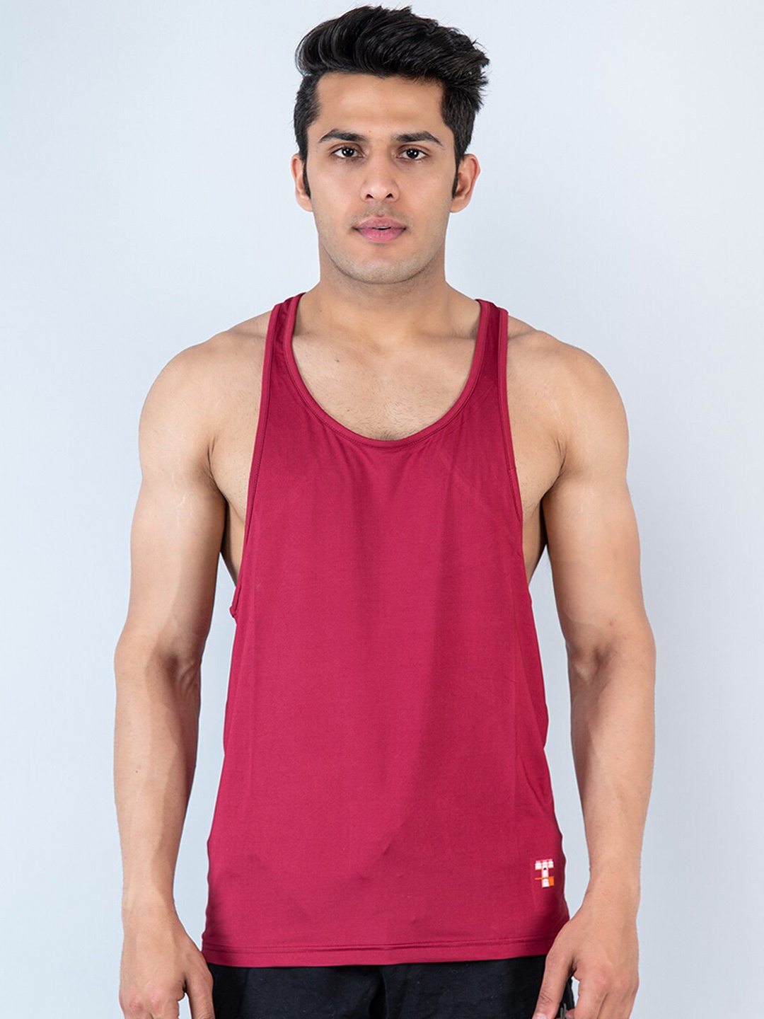 

Tistabene Round Neck Anti Microbial Gym Innerwear Vests, Burgundy