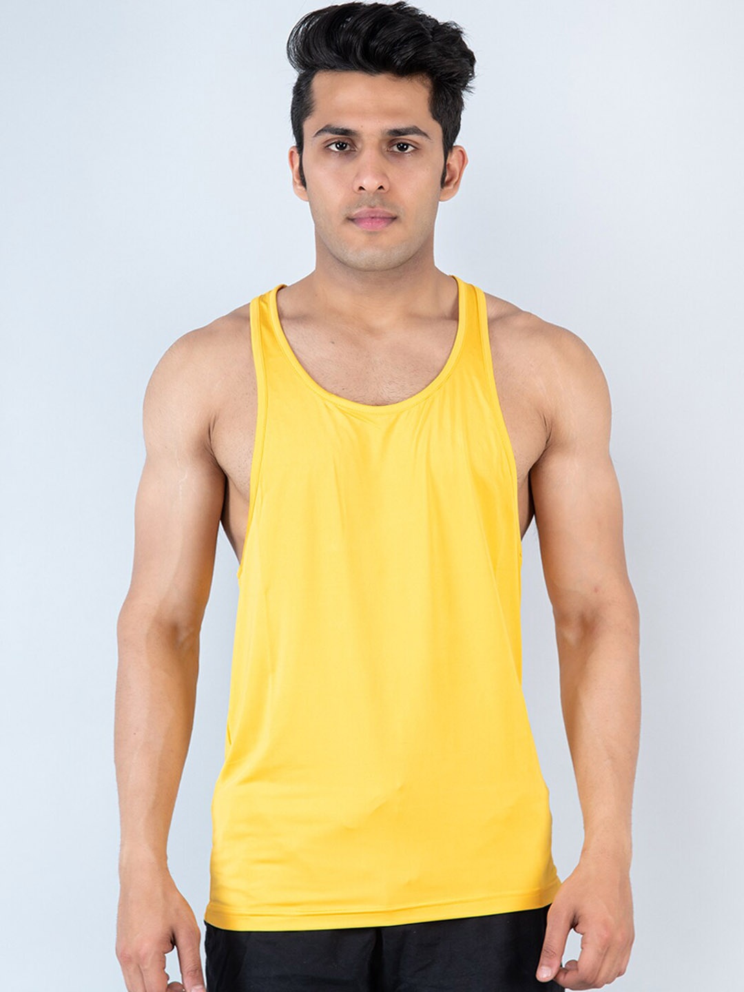 

Tistabene Round Neck Anti Microbial Gym Innerwear Vests, Yellow