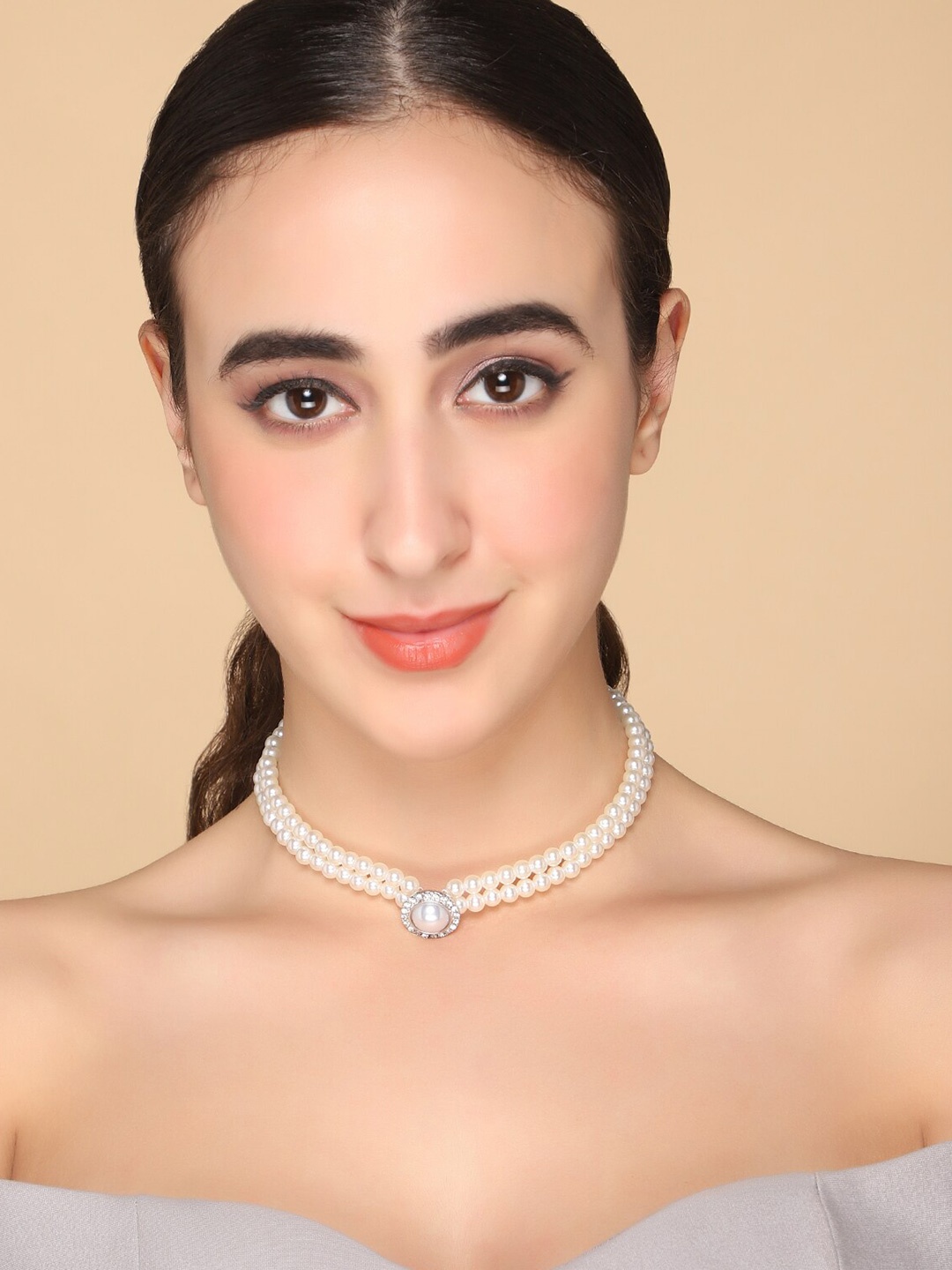 

AQUASTREET Silver-Plated Choker Necklace