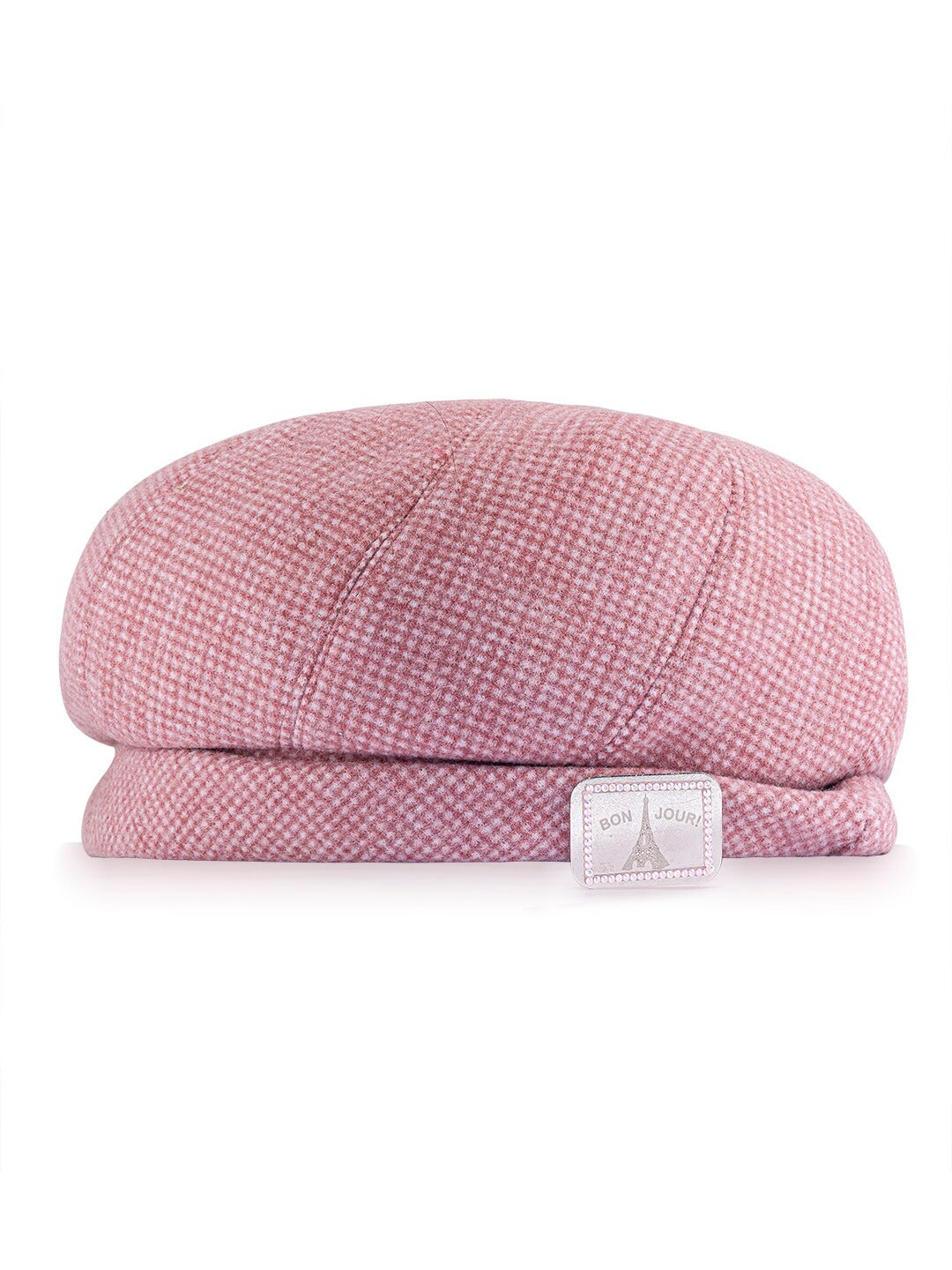 

HAIR DRAMA CO. X Emily In Paris Self Design Woollen Beret, Pink