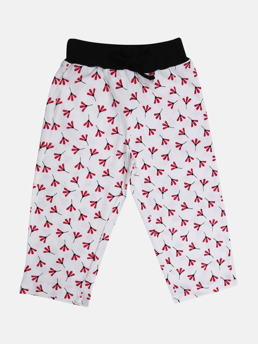 

V-Mart Girls Conversational Printed Mid-Rise Below Knee Cotton Regular Shorts, White