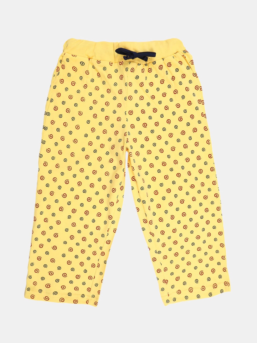 

V-Mart Girls Geometric Printed Mid Rise Cotton Shorts, Yellow