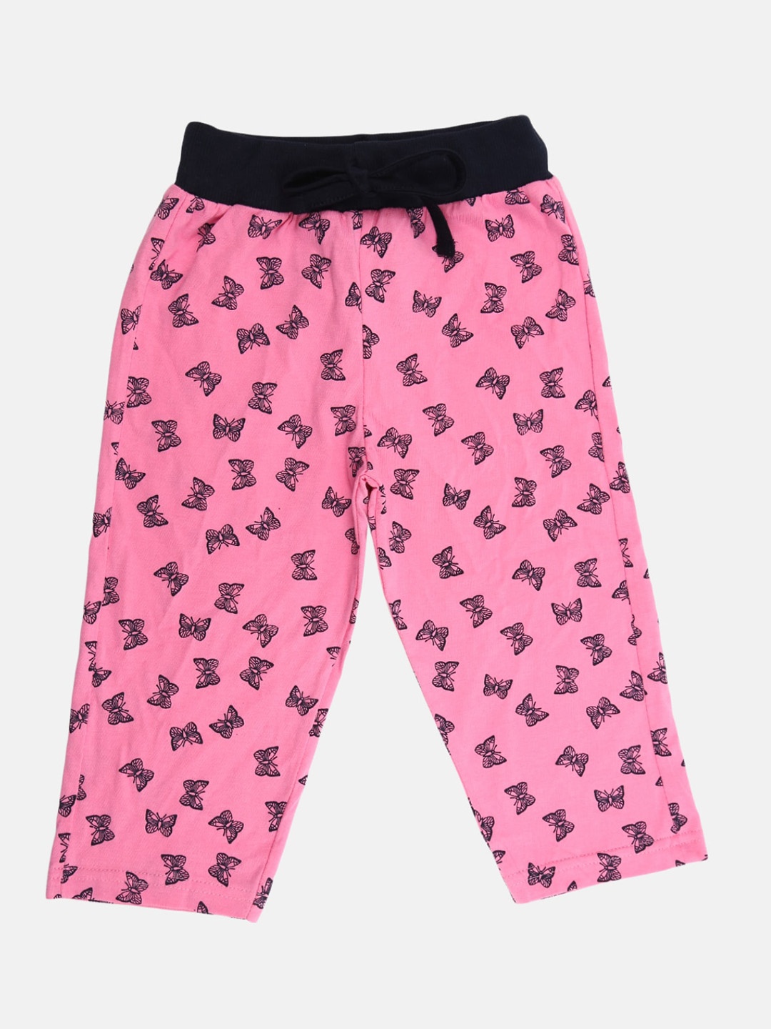 

V-Mart Girls Conversational Printed Mid-Rise Cotton Shorts, Pink
