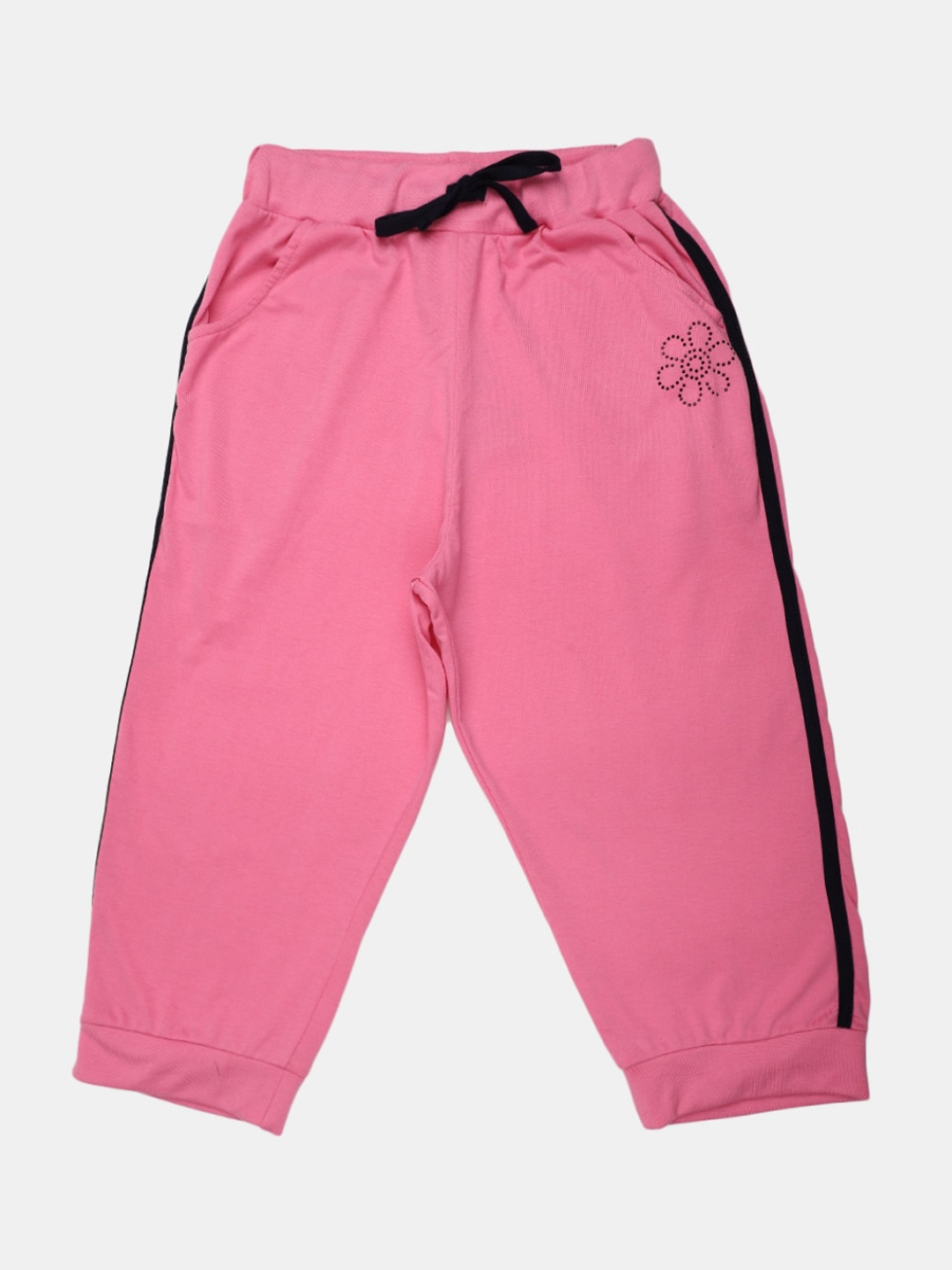 

V-Mart Girls Mid Rise Cotton Shorts, Pink