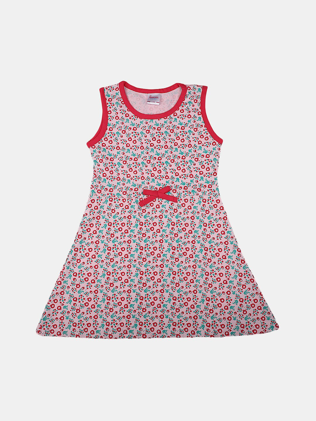 

V-Mart Girls Printed A-Line Dress, Pink