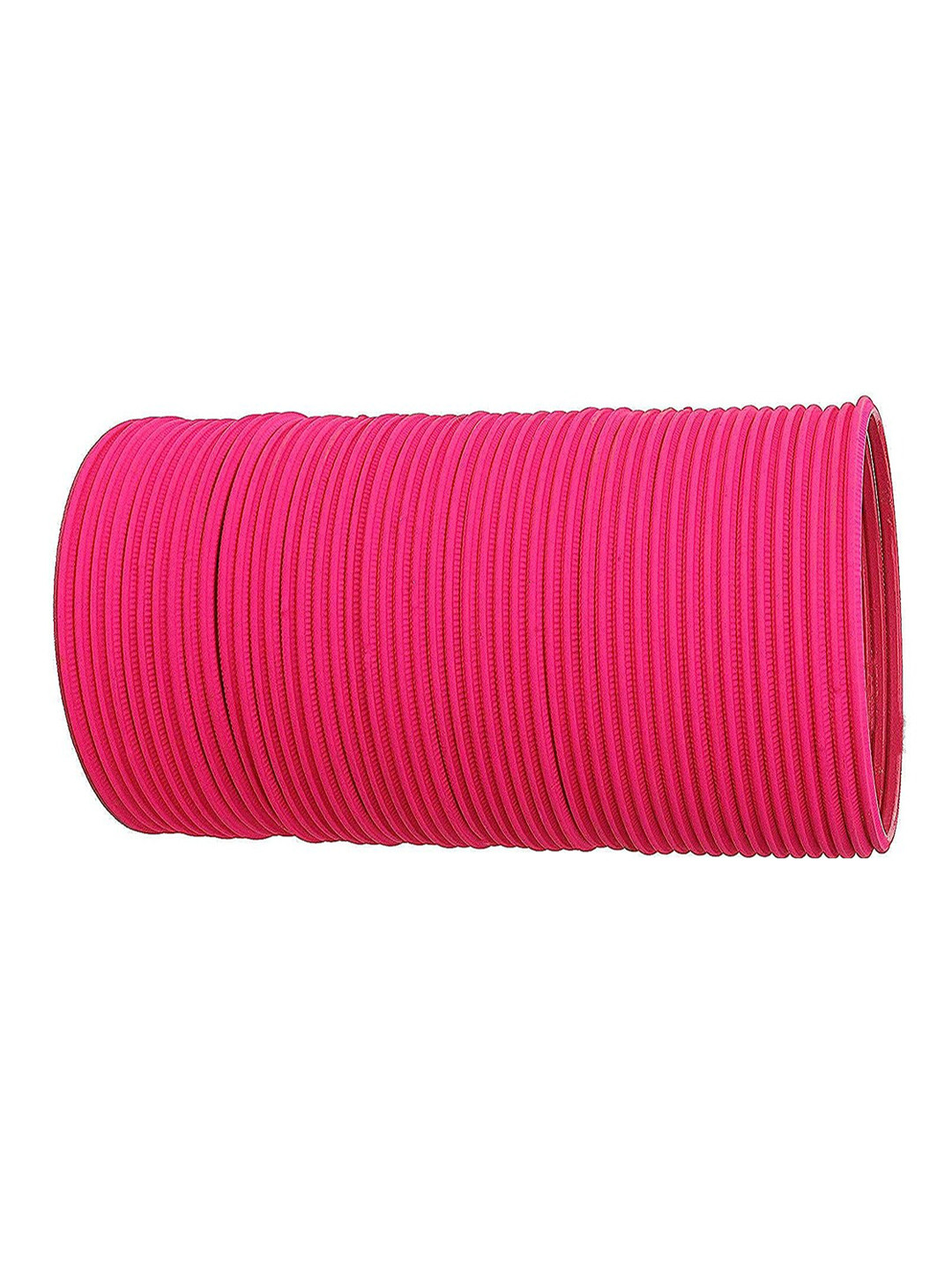 

NMII Set Of 48 Cut Shaped Matte Finished Metal Bangles, Magenta