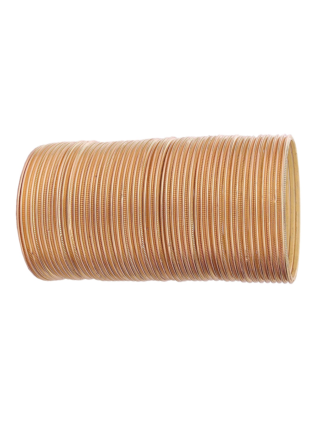 

NMII 48 Pieces Matte Finished Bangles, Gold