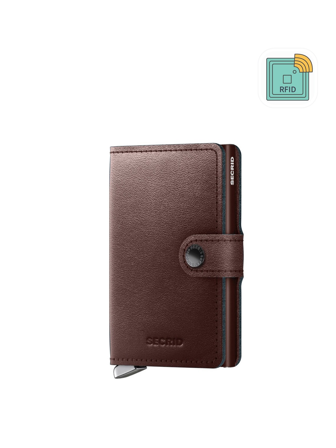 

SECRID Men Leather Card Holder, Brown