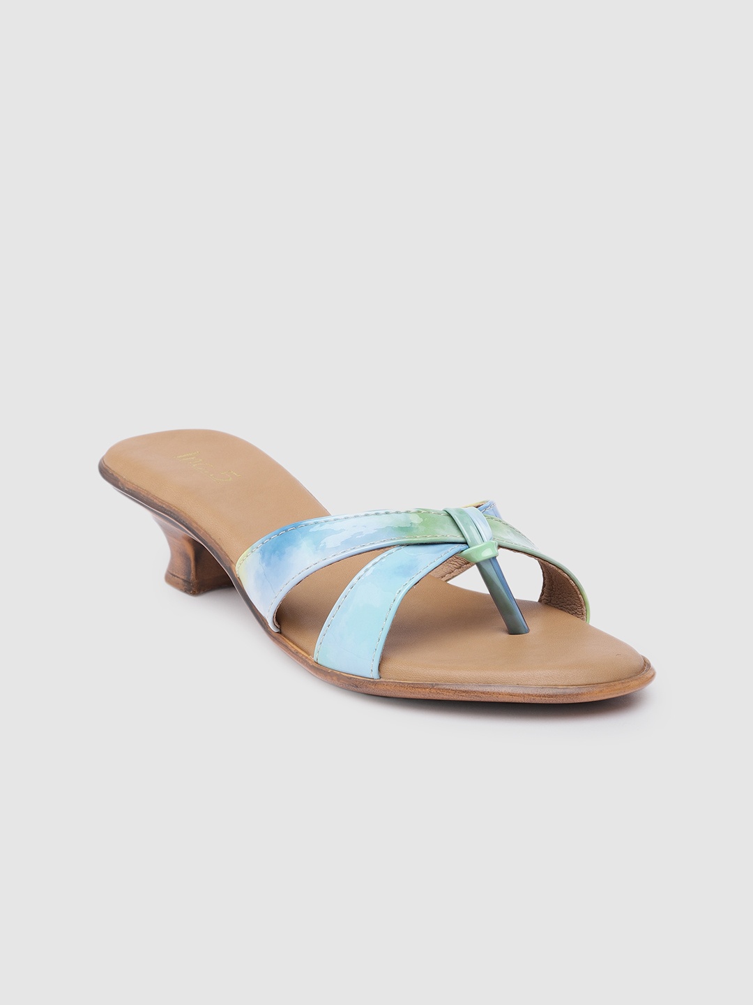 

Inc 5 Printed Kitten Heels, Blue
