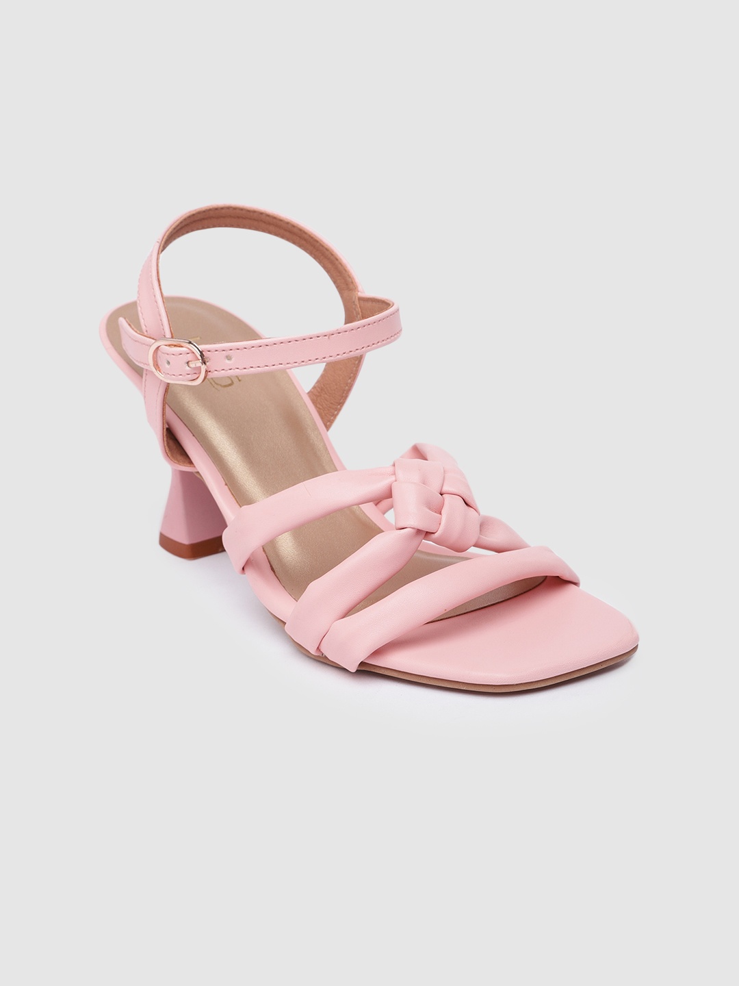 

Inc 5 Women Solid Open Toe Block Heels, Pink
