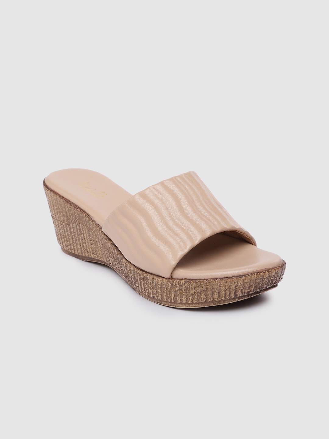 

Inc 5 Women Textured Wedge Sandals, Beige