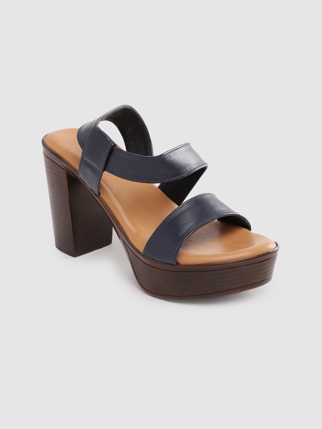 

Inc 5 Women Solid Platform Sandals, Navy blue