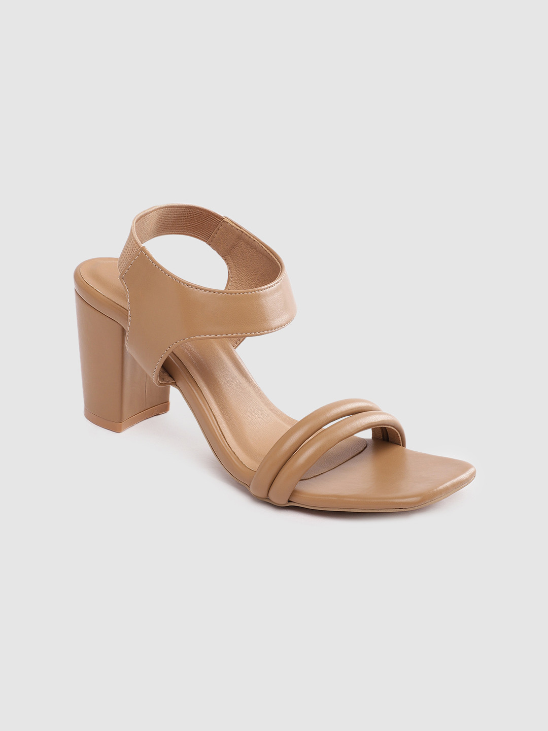 

Inc 5 Women Solid Open Toe Heels, Beige