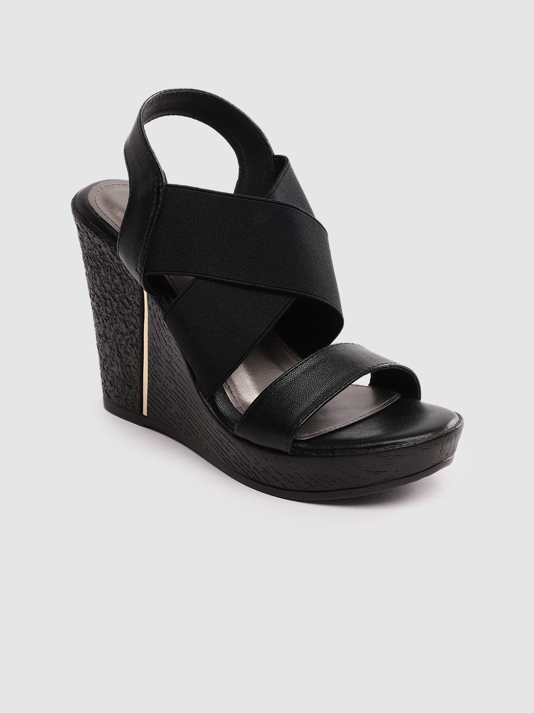 

Inc 5 Backstrap High Wedges, Black