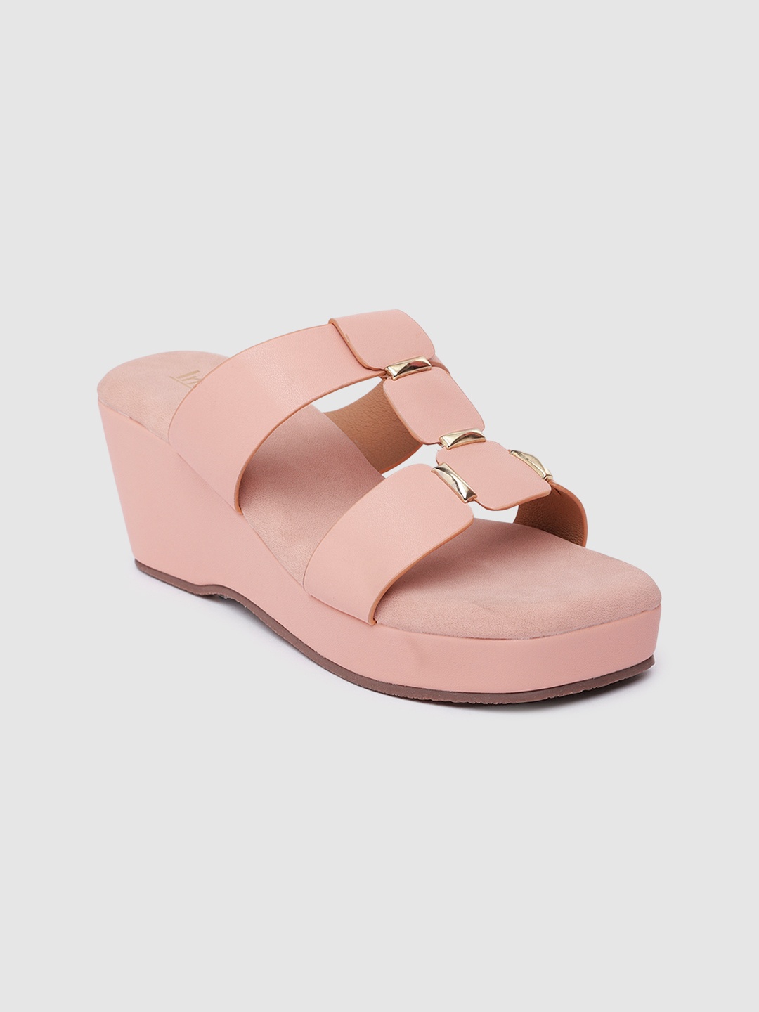 

Inc 5 Women Wedge Sandals With Western Embellished Detail, Pink