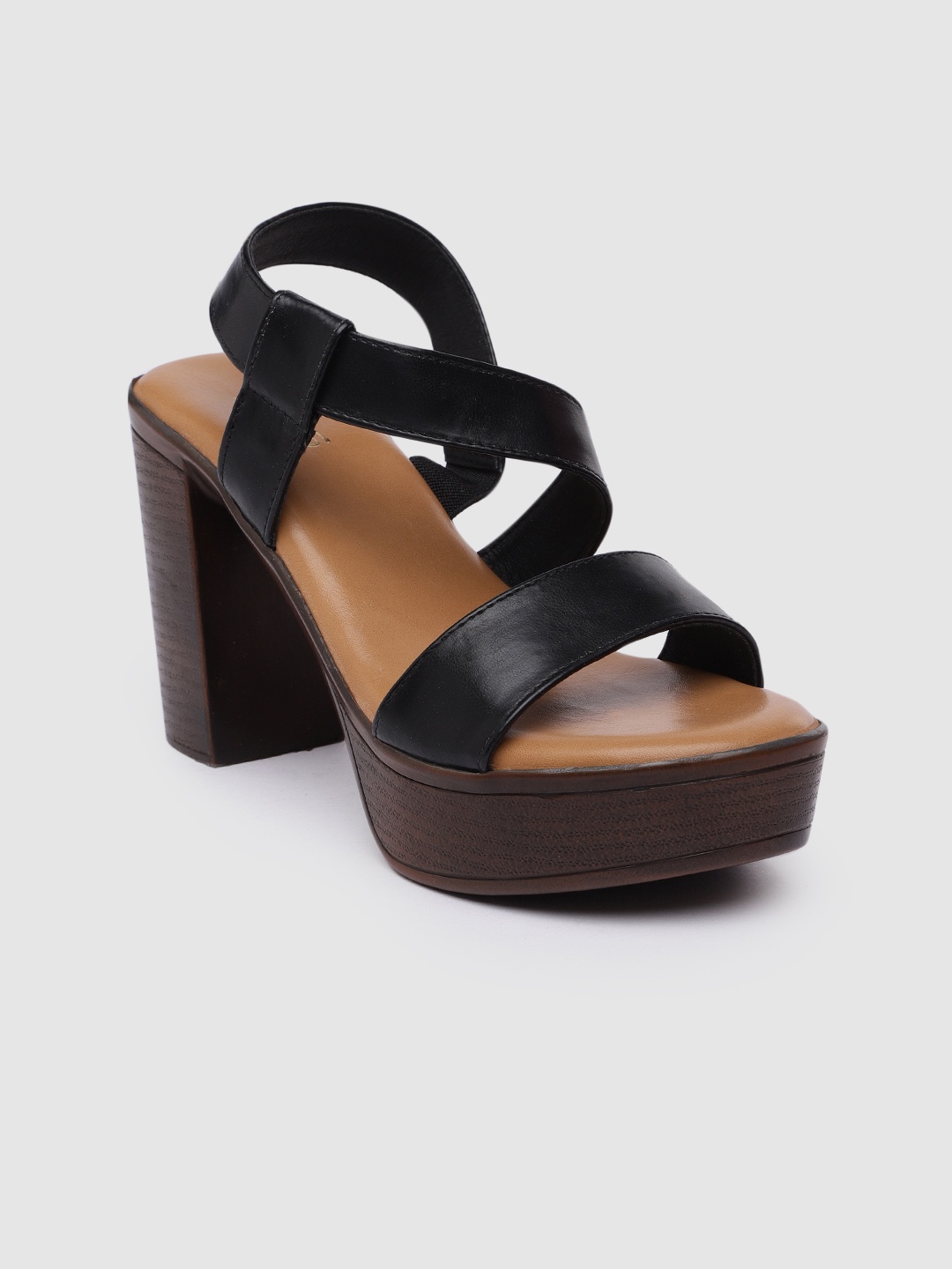 

Inc 5 Women Solid Platform Sandals, Black