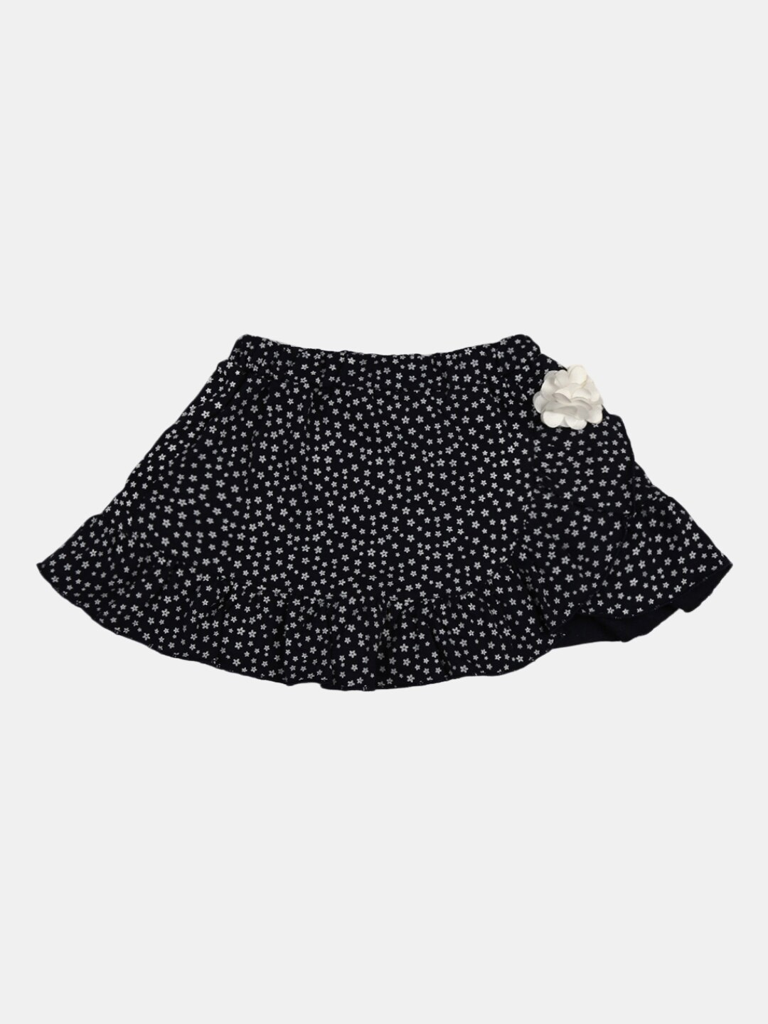 

V-Mart Girls Knee-Length Tiered Skirt, Blue