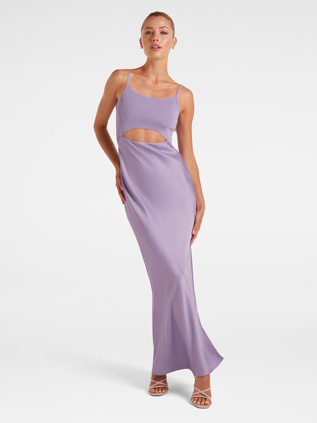 

Forever New Shoulder Strap Cut-Out Detail Maxi Dress, Lavender