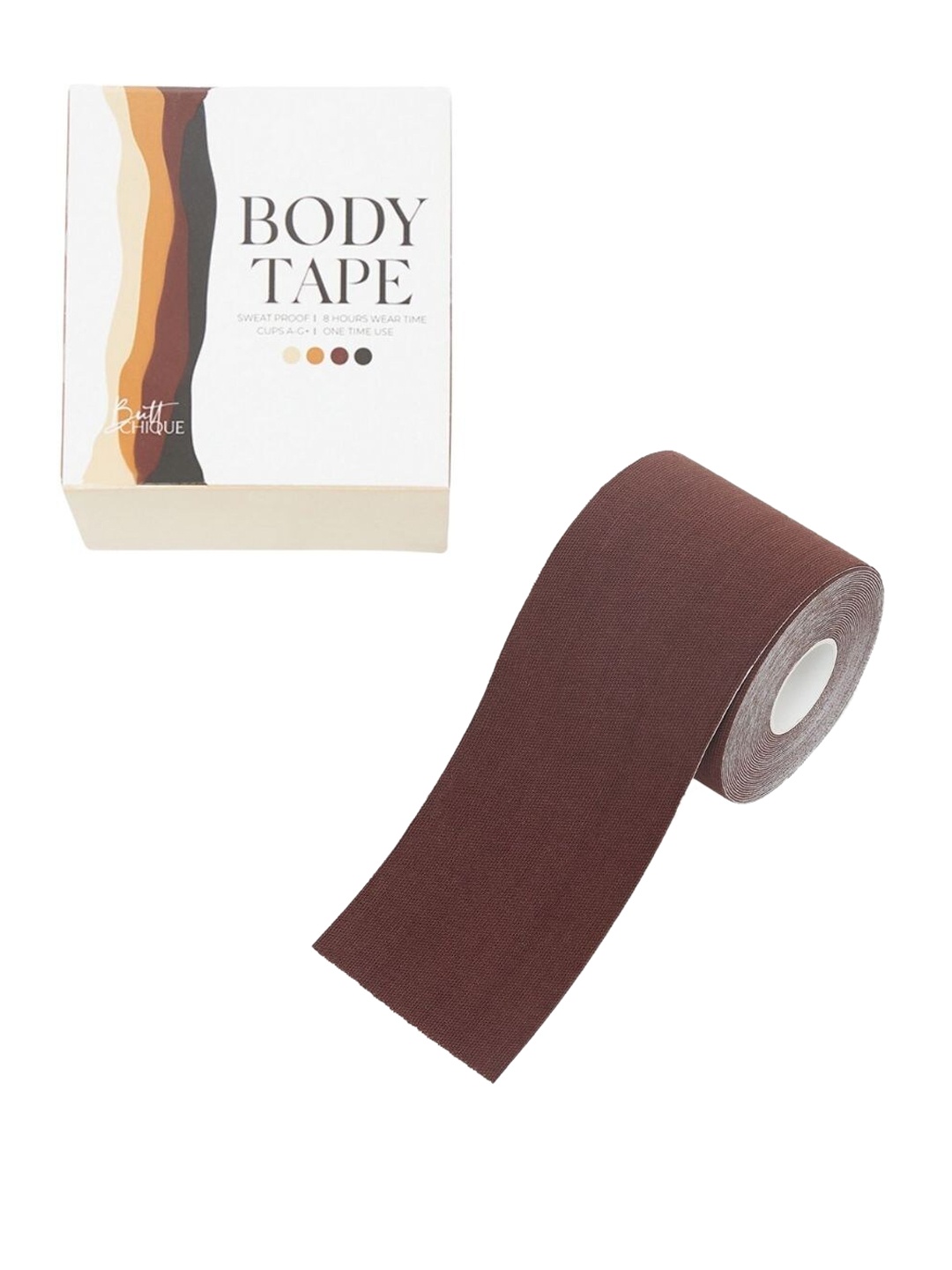

Butt-Chique Women Sweat proof Pure Cotton Disposable Body Tape, Brown