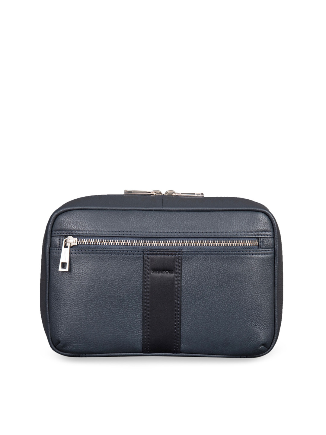 

MAI SOLI Men Leather Travel Pouch, Blue