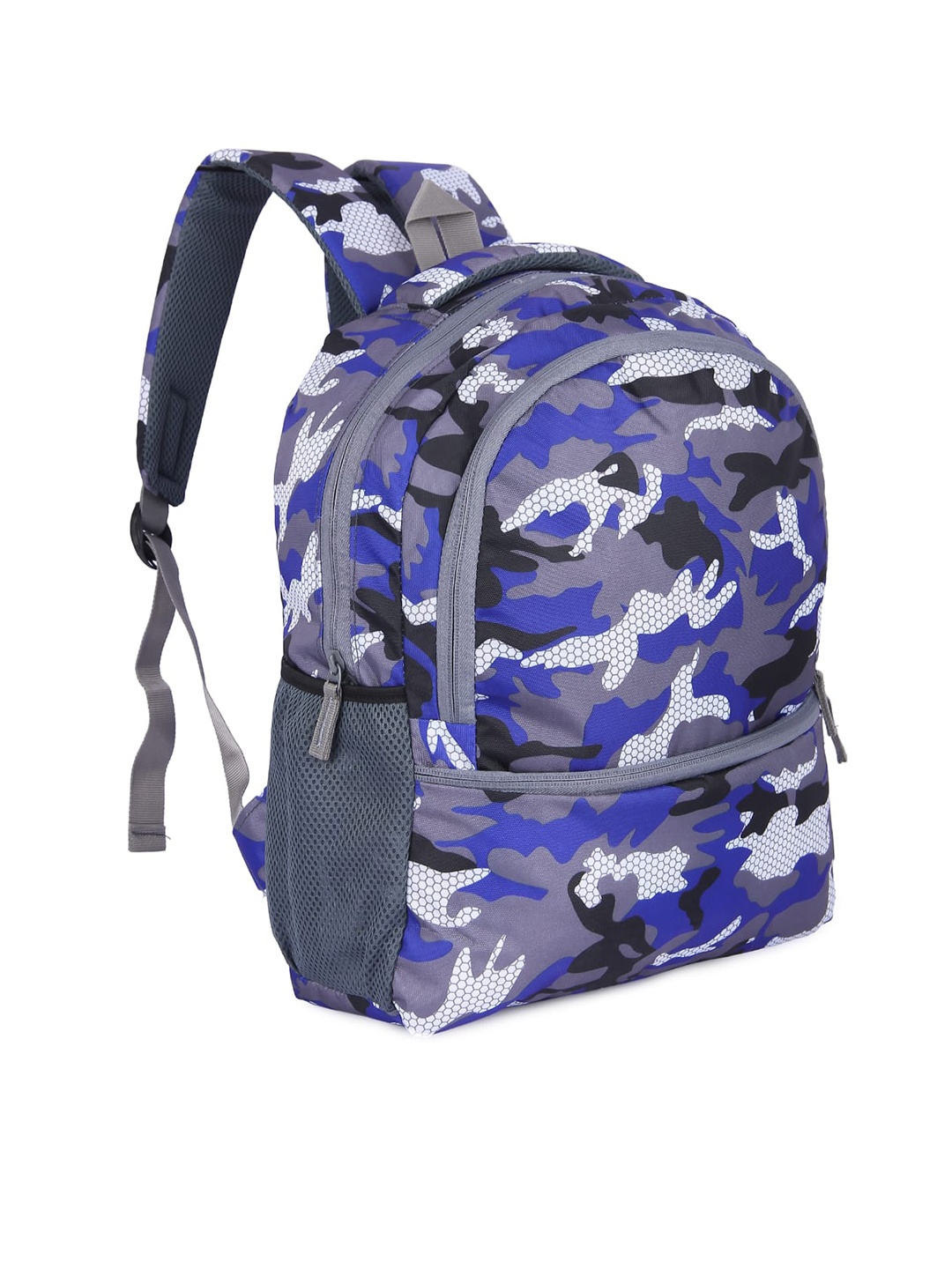 

Lychee bags Kids Camouflage Printed Medium Size Backpack, Blue