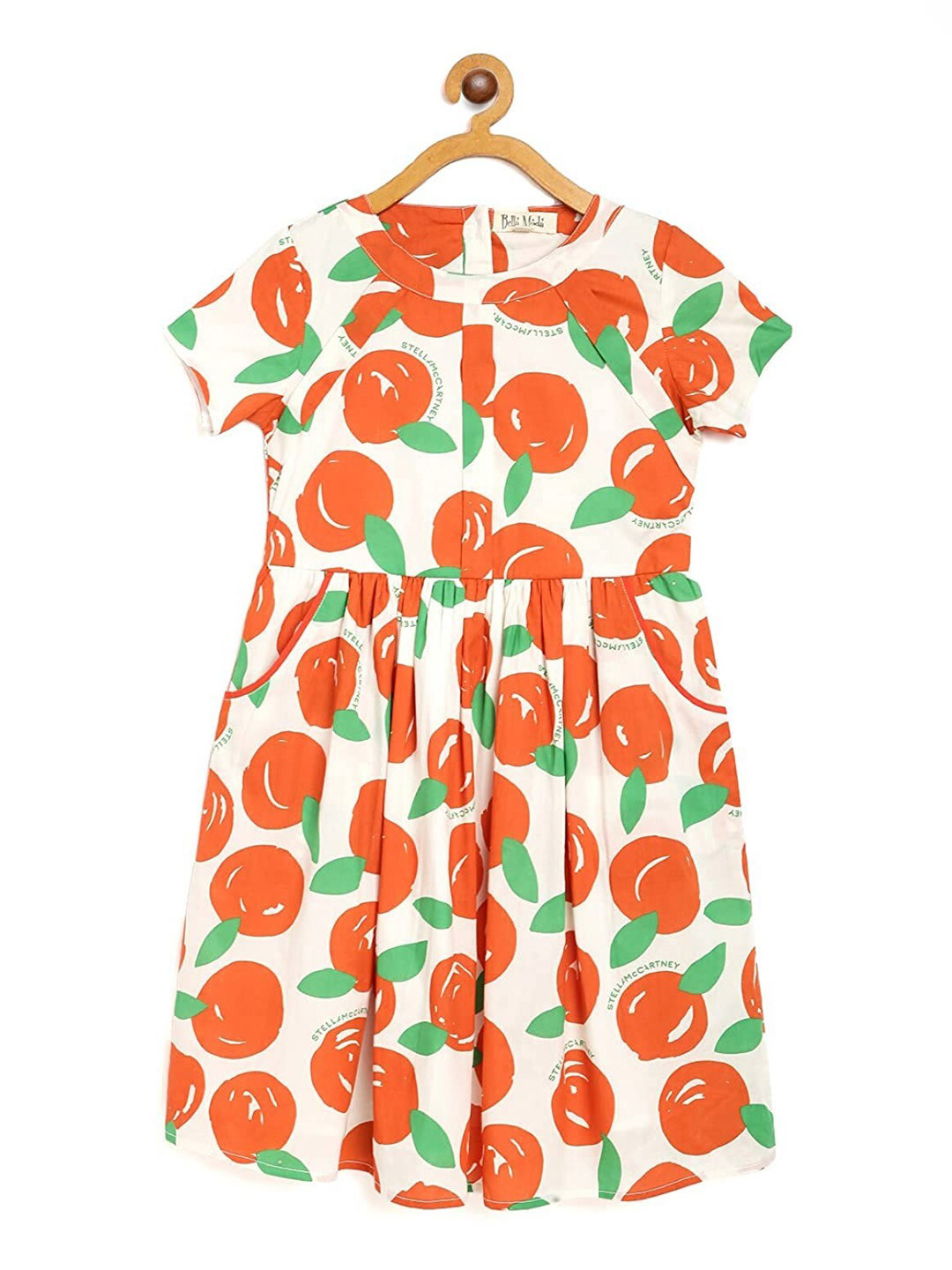 

Bella Moda Girls Floral Print Fit & Flare Dress, White
