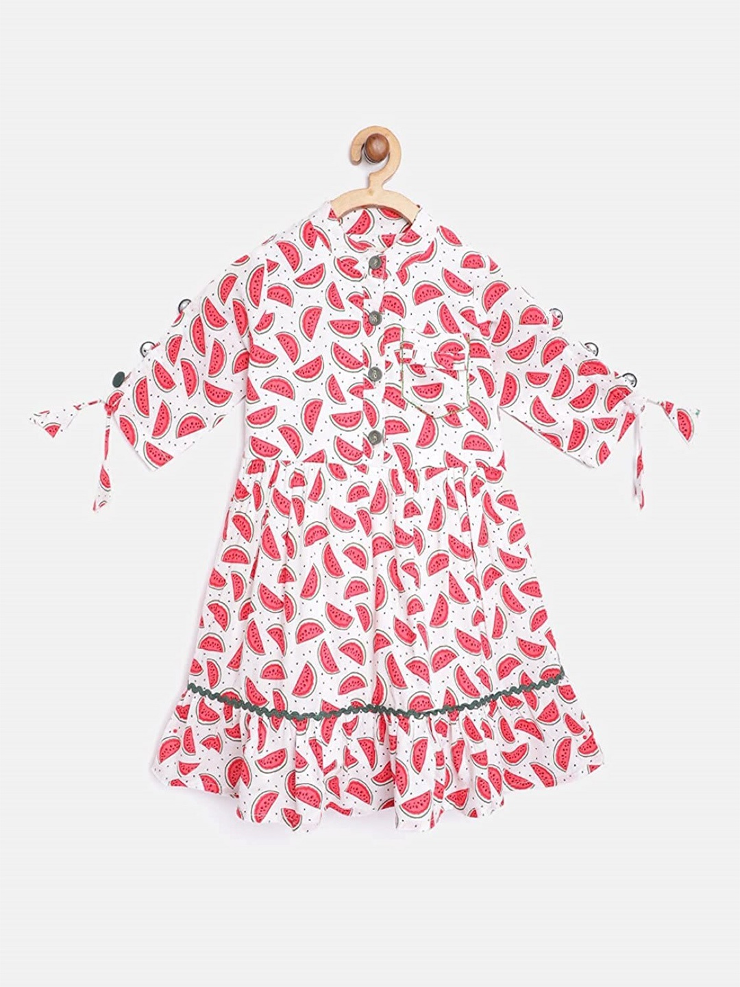 

Bella Moda Printed Fit & Flare Dress, White