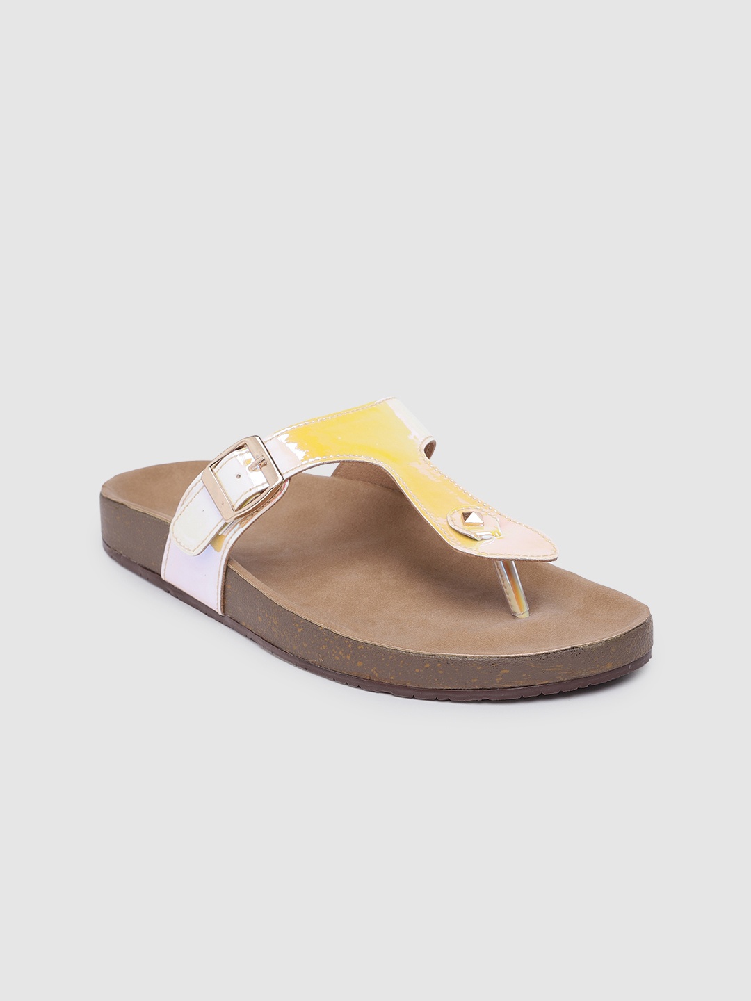 

Inc 5 Women Iridescent T-Strap Flats, Multi