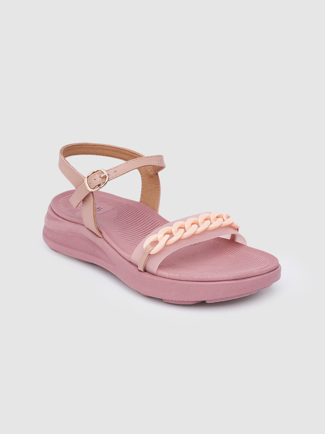 

Inc 5 Women Embellished Open Toe Flats, Pink