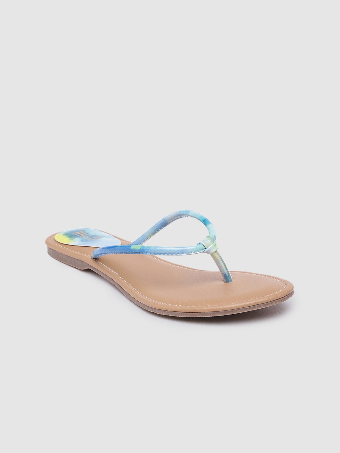 

Inc 5 Abstract Print Thong Style Flats, Blue