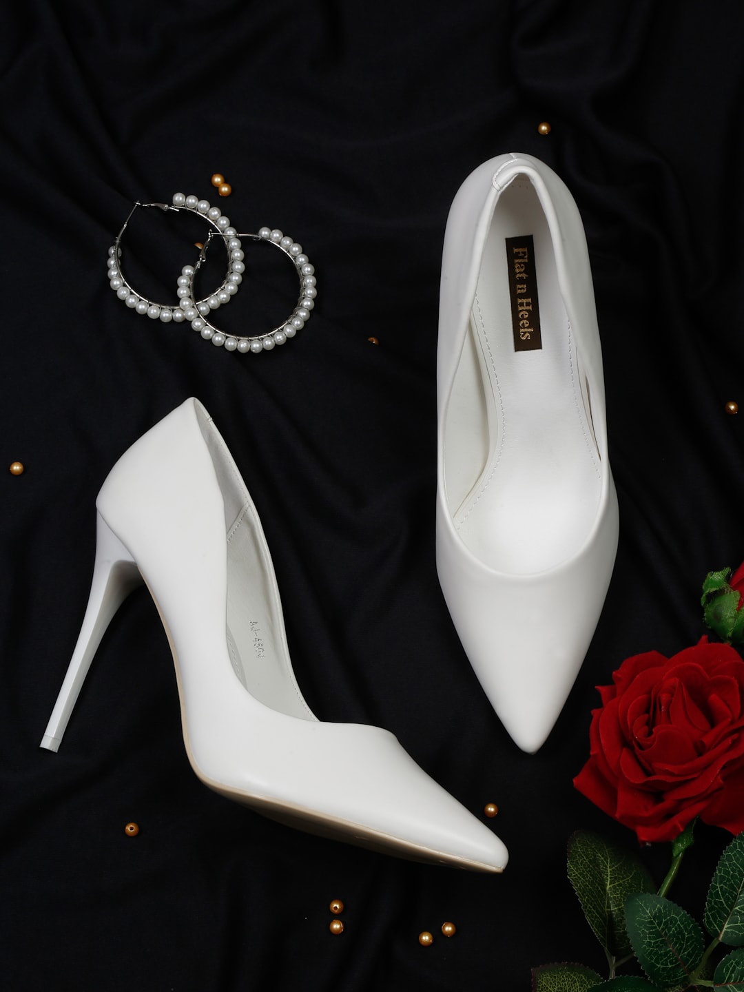 

Flat n Heels Pointed Toe Stiletto Heel Pumps, White