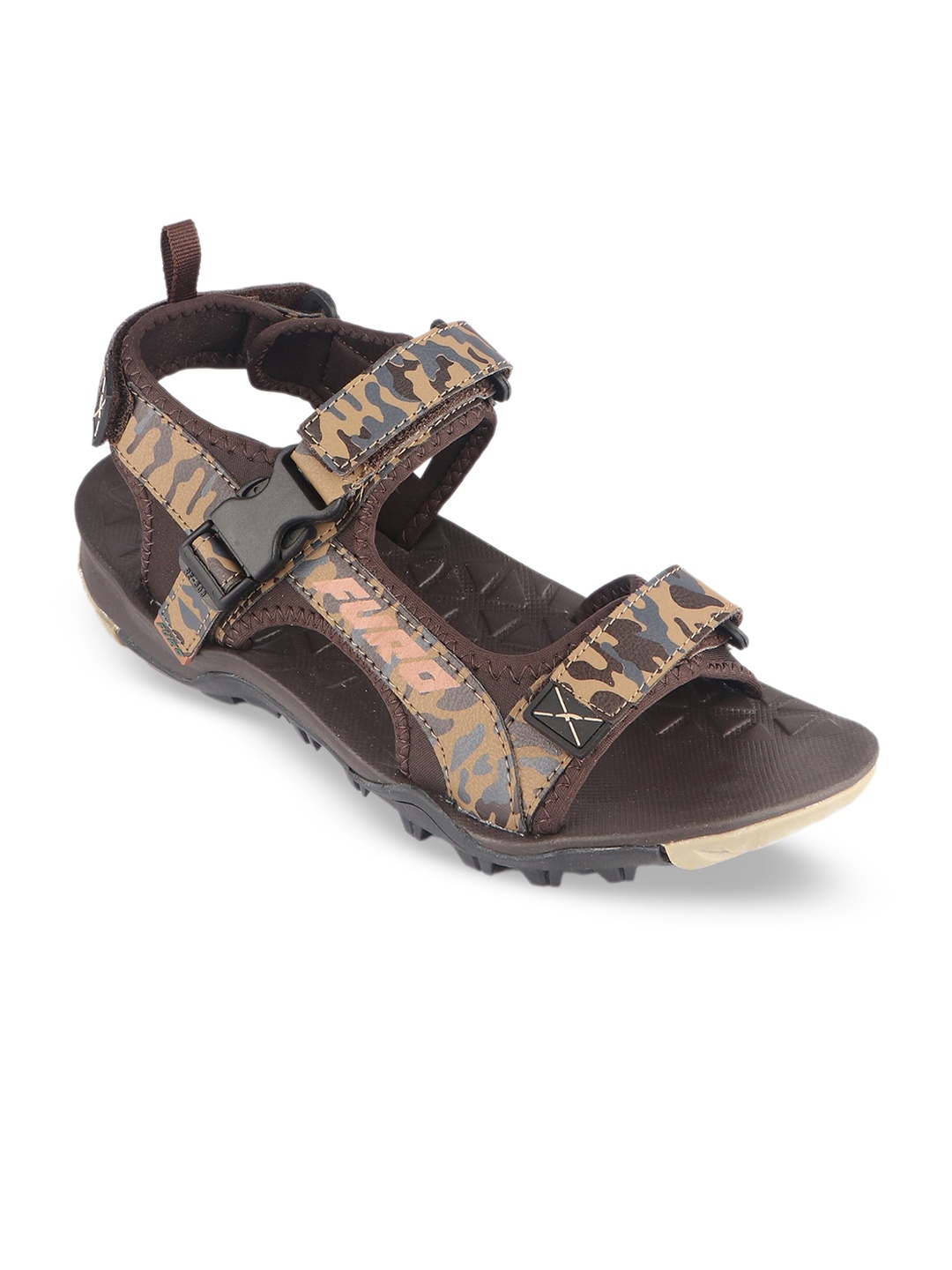 

FURO by Red Chief Men Printed Sports Sandals, Camel brown