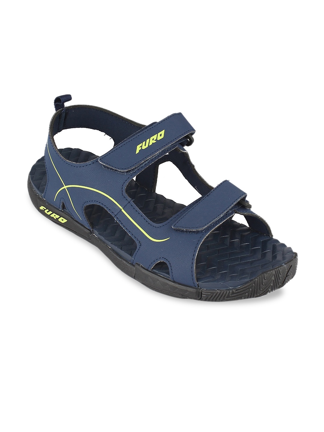 

FURO by Red Chief Power Men Textured Sports Sandals, Navy blue