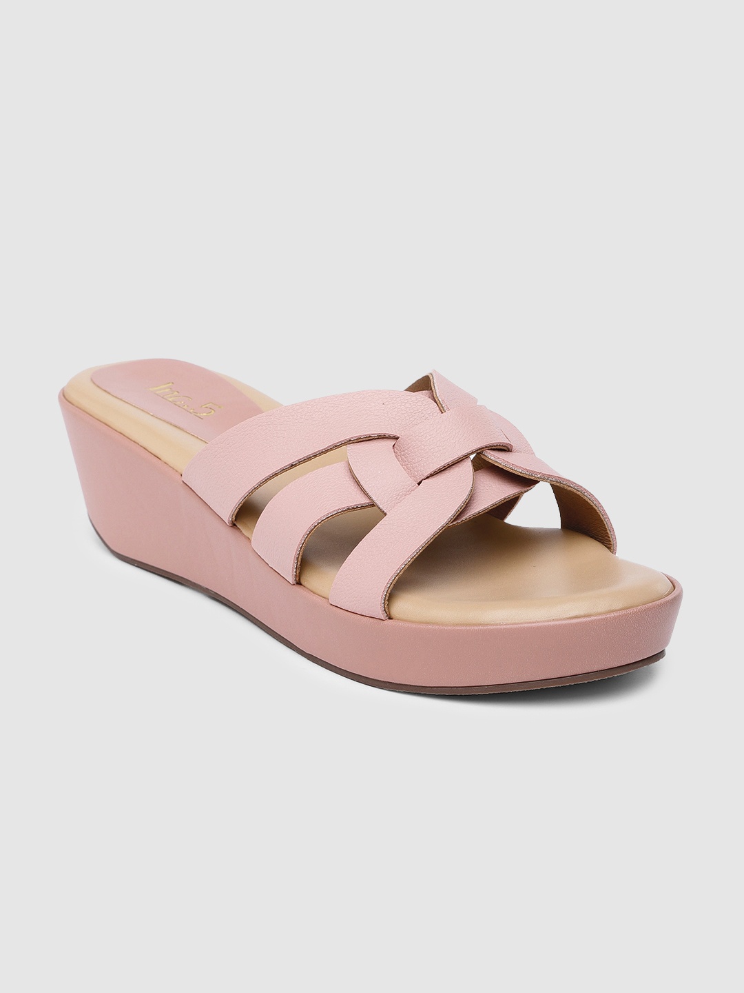 

Inc 5 Women Textured Wedge Sandals, Peach