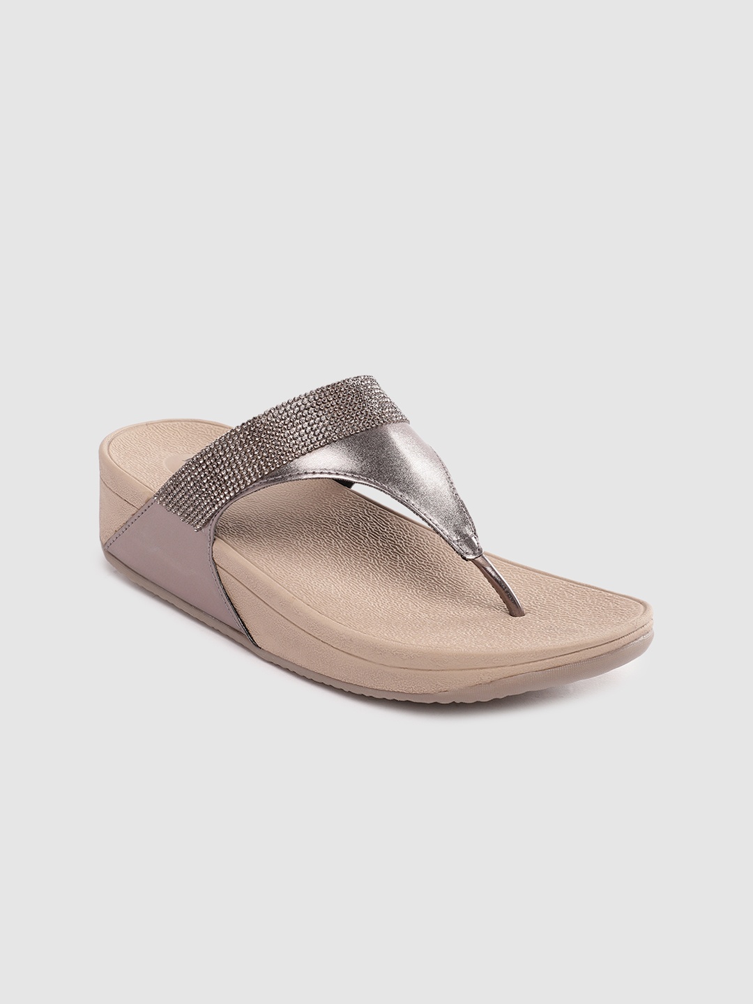 

Inc 5 Women Western Embellished Wedge T-Strap Style Comfort Sandals, Metallic
