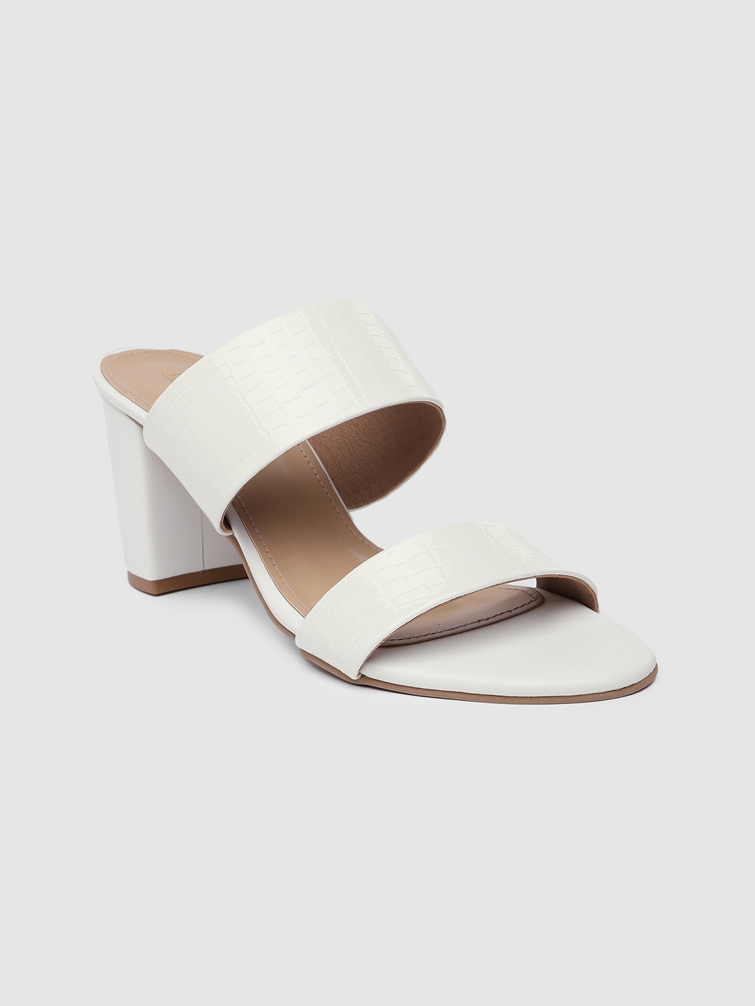 

Inc 5 Textured Block Heels, White