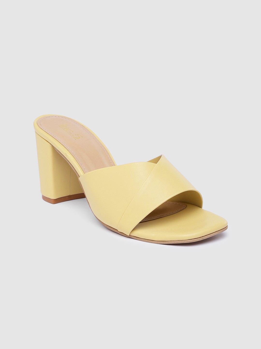 

Inc 5 Solid Block Heels, Yellow