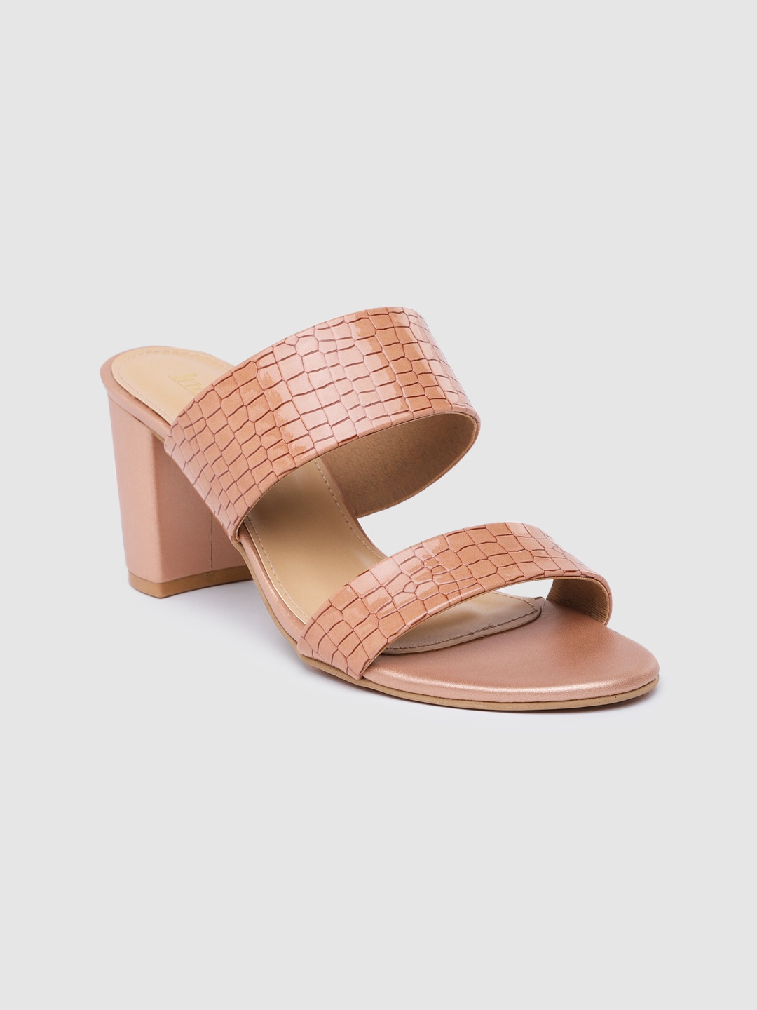 

Inc 5 Textured Block Heels, Peach