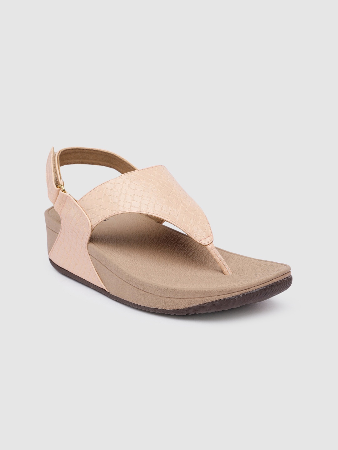 

Inc 5 Textured Platform Sandals, Peach