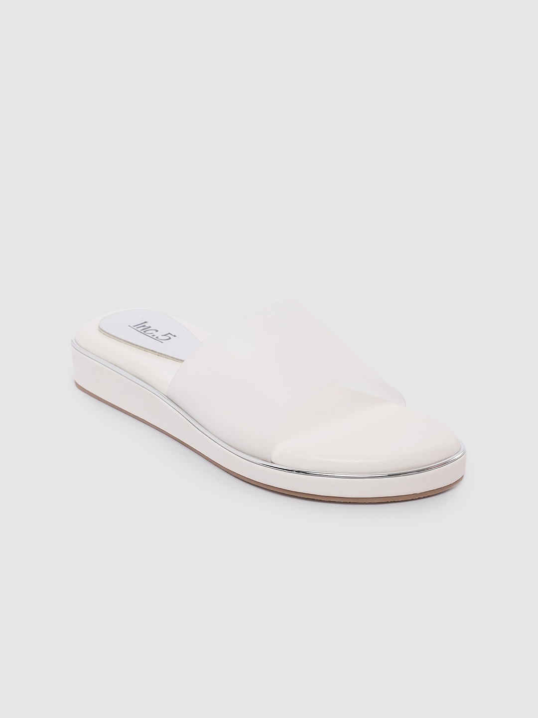 

Inc 5 Women Open Toe Flats, White