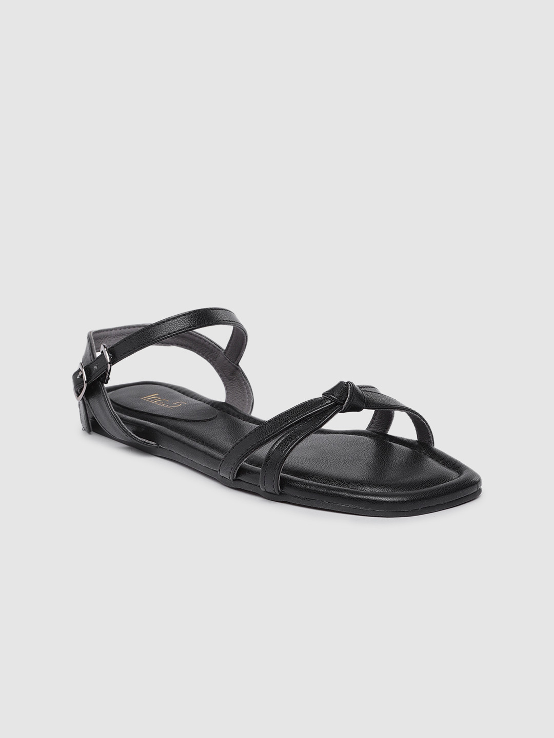 

Inc 5 Women Knotted Open Toe Flats, Black