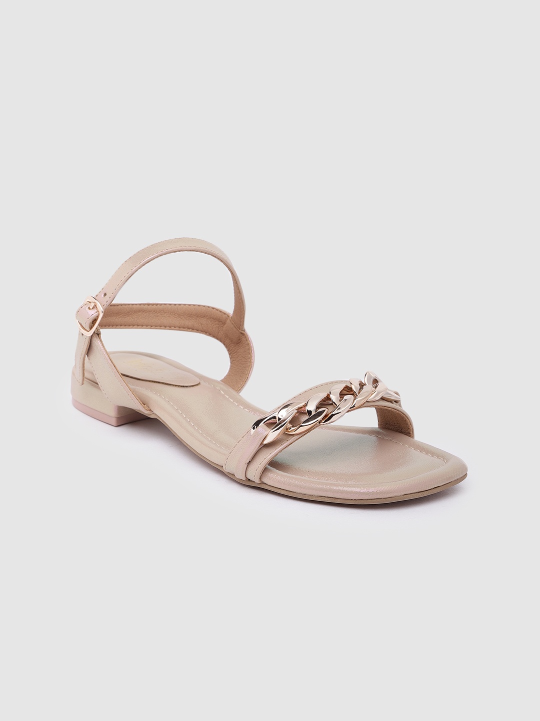 

Inc 5 Women Embellished Open Toe Flats, Nude
