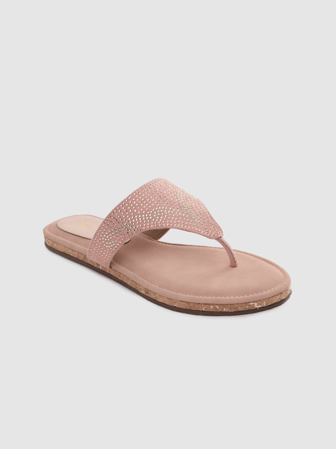 

Inc 5 Women Embellished T-Strap Flats, Pink
