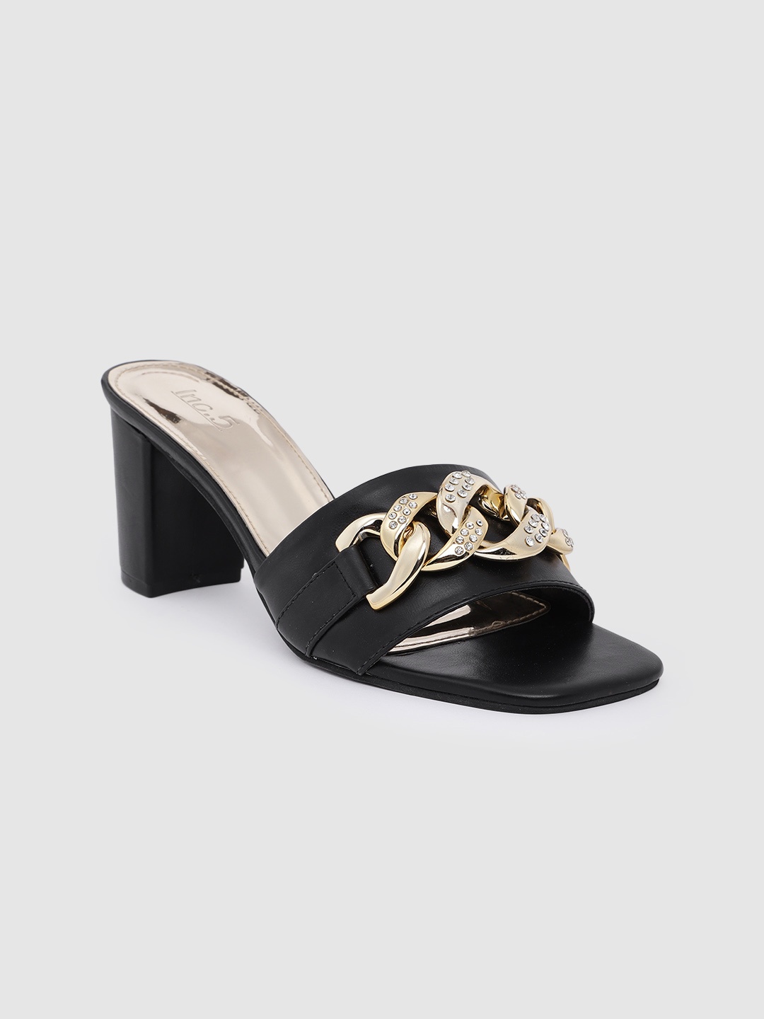 

Inc 5 Embellished Block Heels, Black
