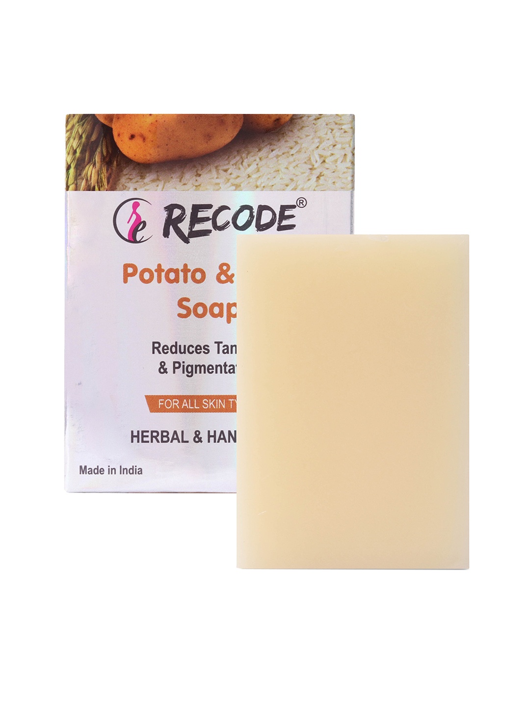 

Recode Potato & Rice Herbal Handmade Soap with Castor Oil - 100 g, Peach