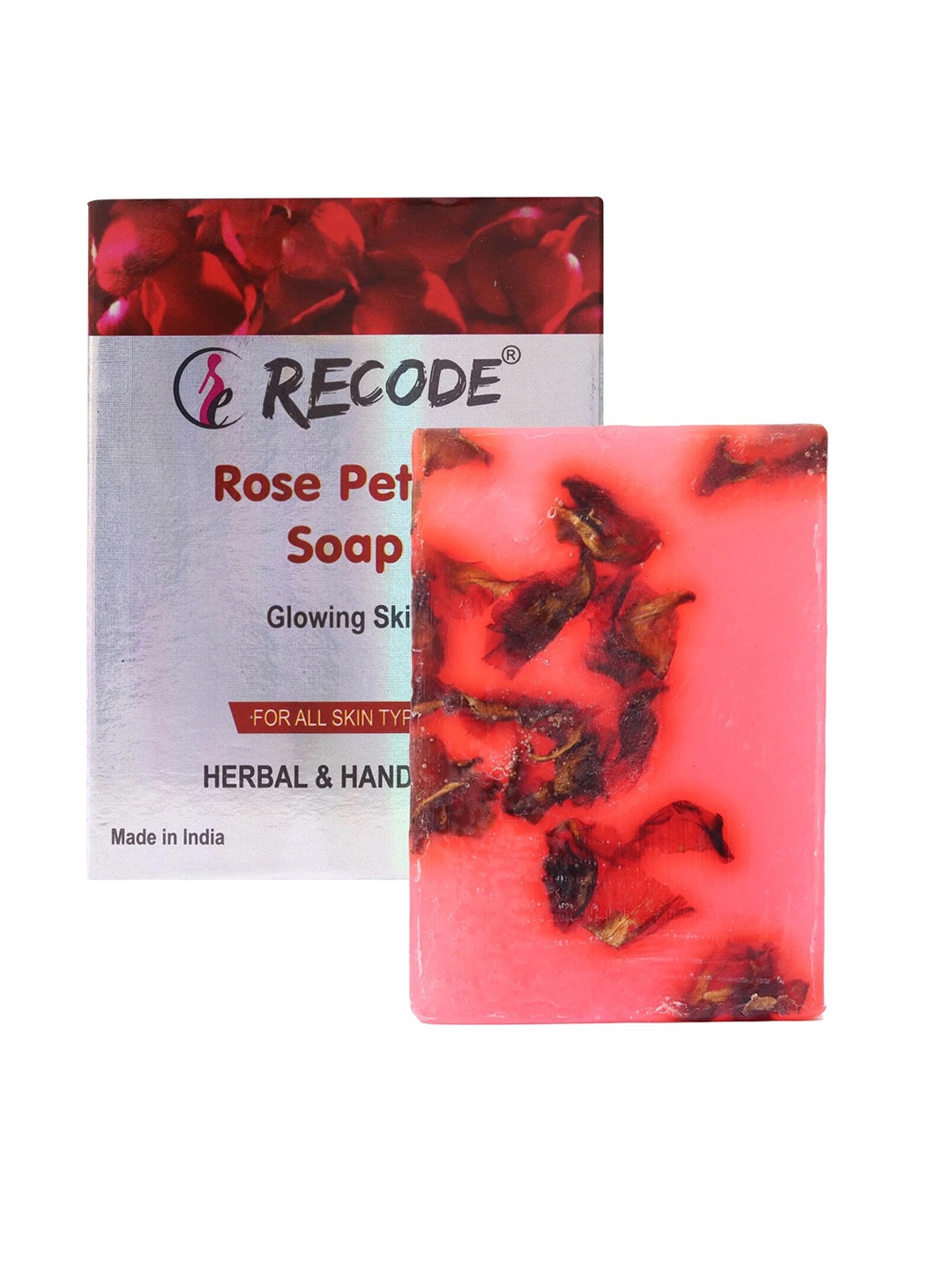 

Recode Rose Petals Soap For Glowing Skin - 100 gm, Red