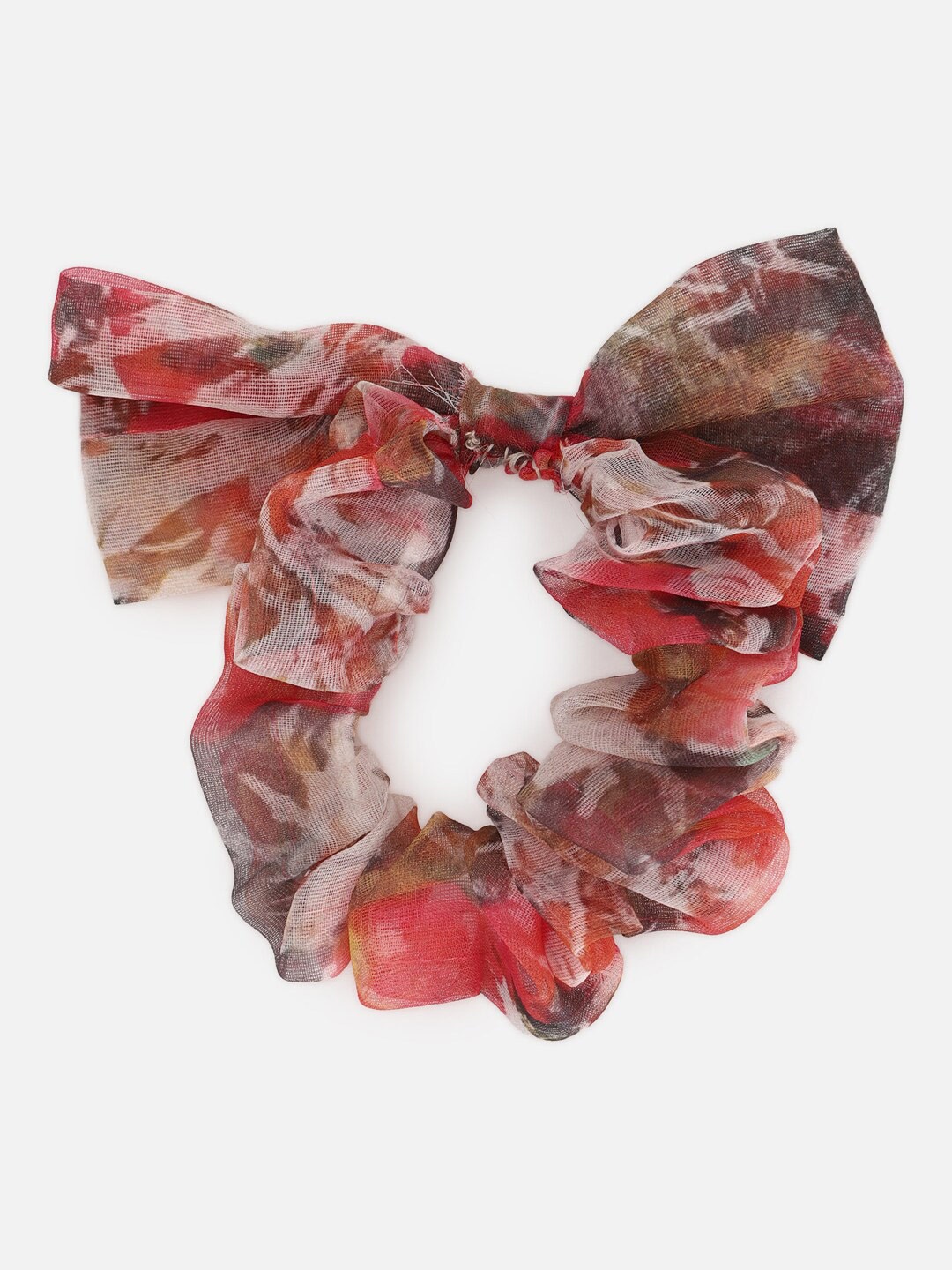 

FOREVER 21 Women Printed Ponytail Holders, Red