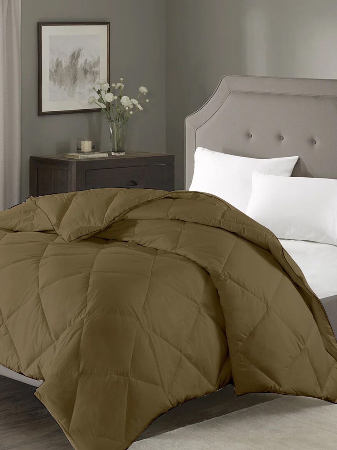 

RAZZAI Beige Microfiber AC Room 150 GSM Double Bed Comforter